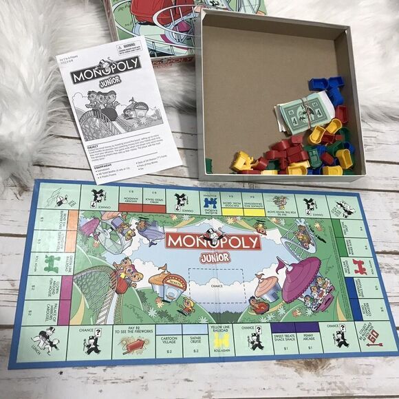 Monopoly Junior Amusement Park Edition 2005 Replacement Pawns & Board - Picture 3 of 7